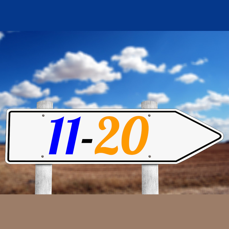 సంఖ్యలు (11 - 20)